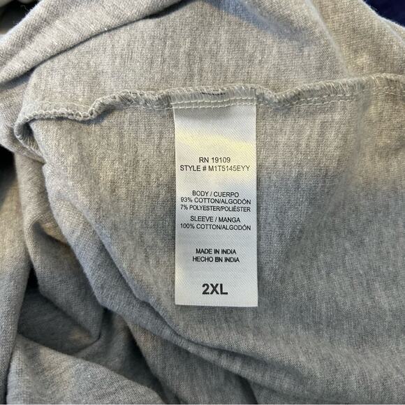 Bluey Dance Mode T Shirt Raglan Gray Blue Short Sleeve Top - Picture 5 of 5